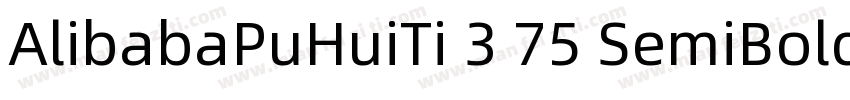 AlibabaPuHuiTi 3 75 SemiBold GBpc E字体转换